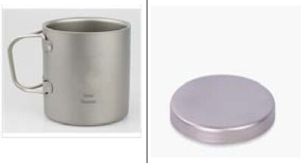 Titanium cup